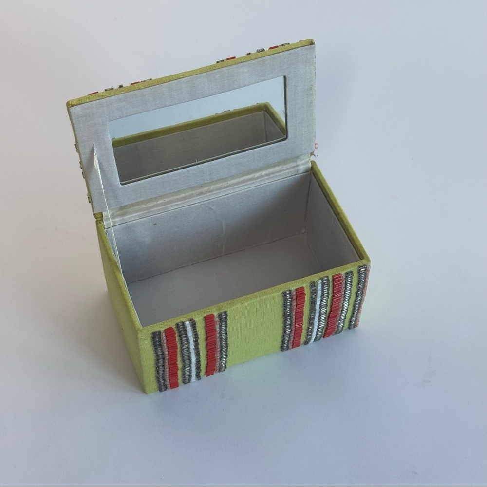 Embroidered Decorative Box - Picture 3 of 6